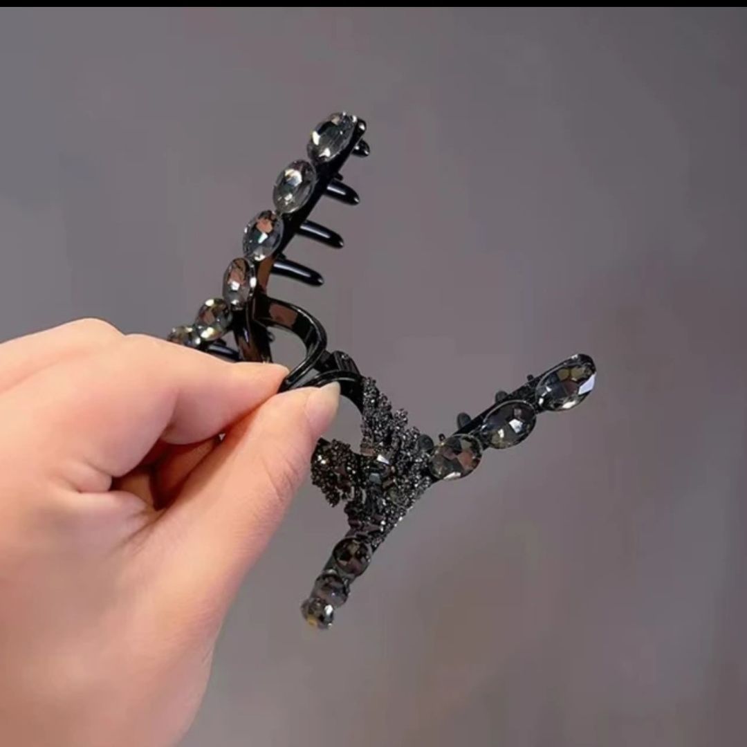 Swan Rhinestone Hair Claw
