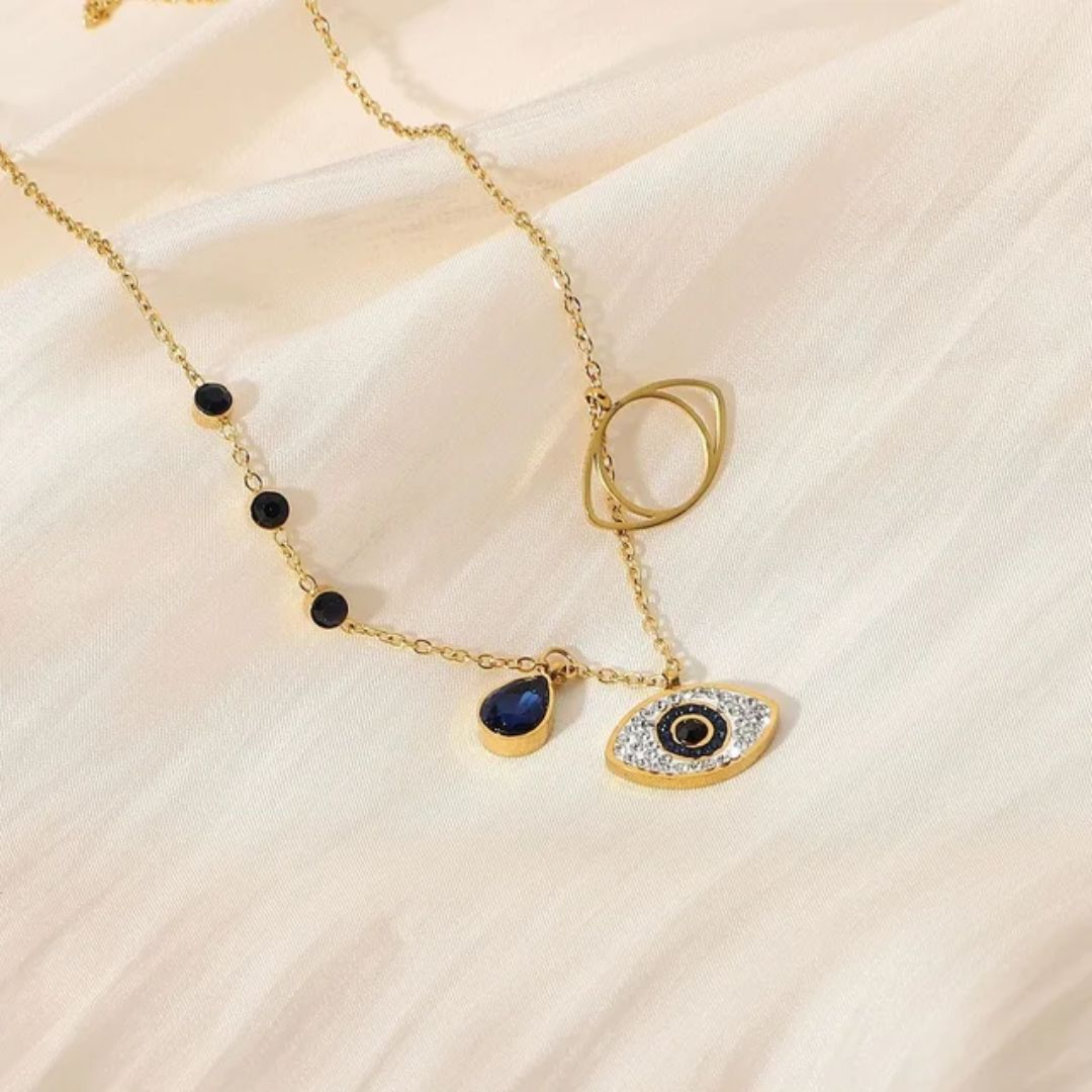 Dazzling Dainty Evil Eye Necklace