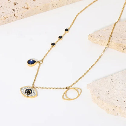 Dazzling Dainty Evil Eye Necklace