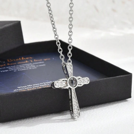 Cross Over Love Necklace