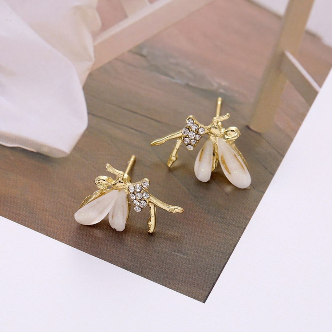 Mini Elf Design Stud Earrings