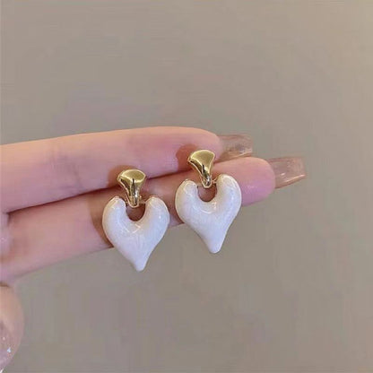 Cut The Crap Heart Earrings