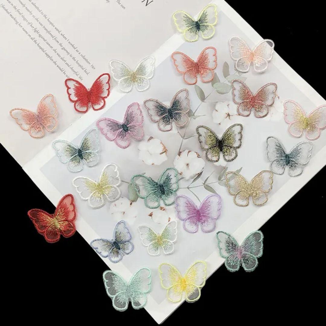 Butterfly Mini Hair Claw Clip (pack of 3)