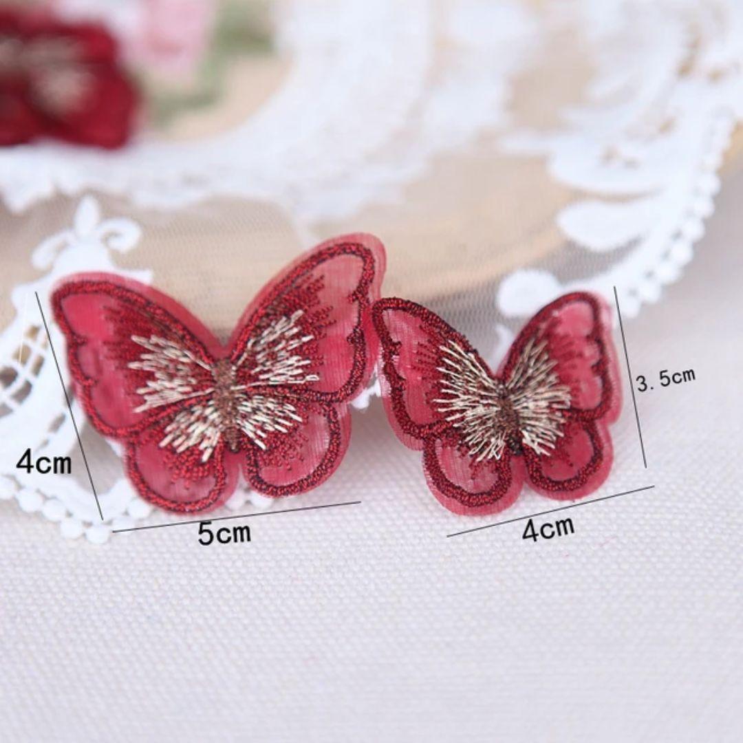 Butterfly Mini Hair Claw Clip (pack of 3)