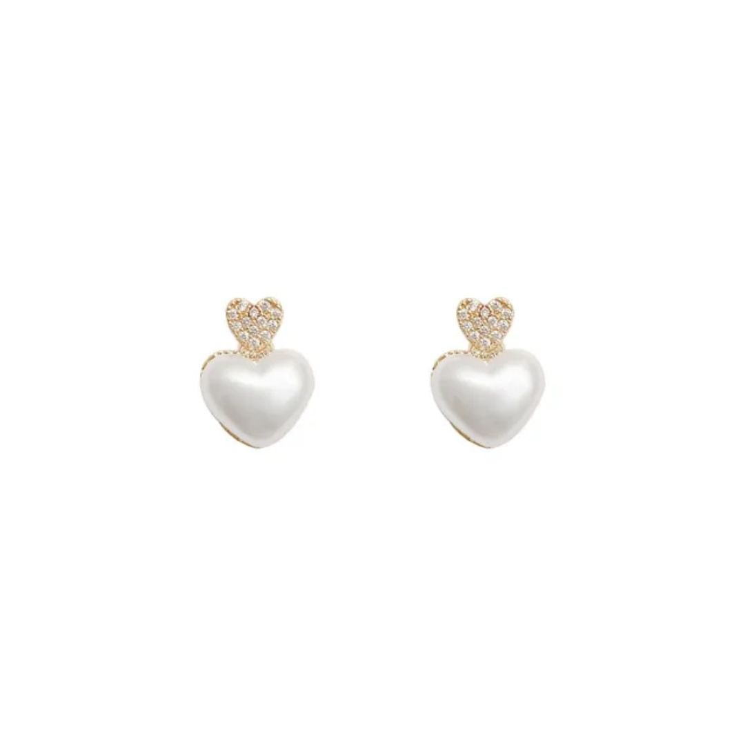 Bling Bloger Heart Earrings