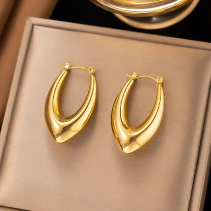 As Pretty As Gold Hoop Earrings