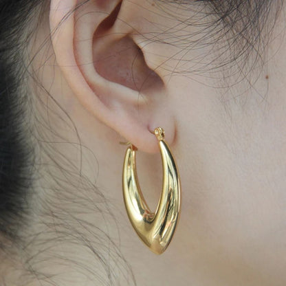 As Pretty As Gold Hoop Earrings