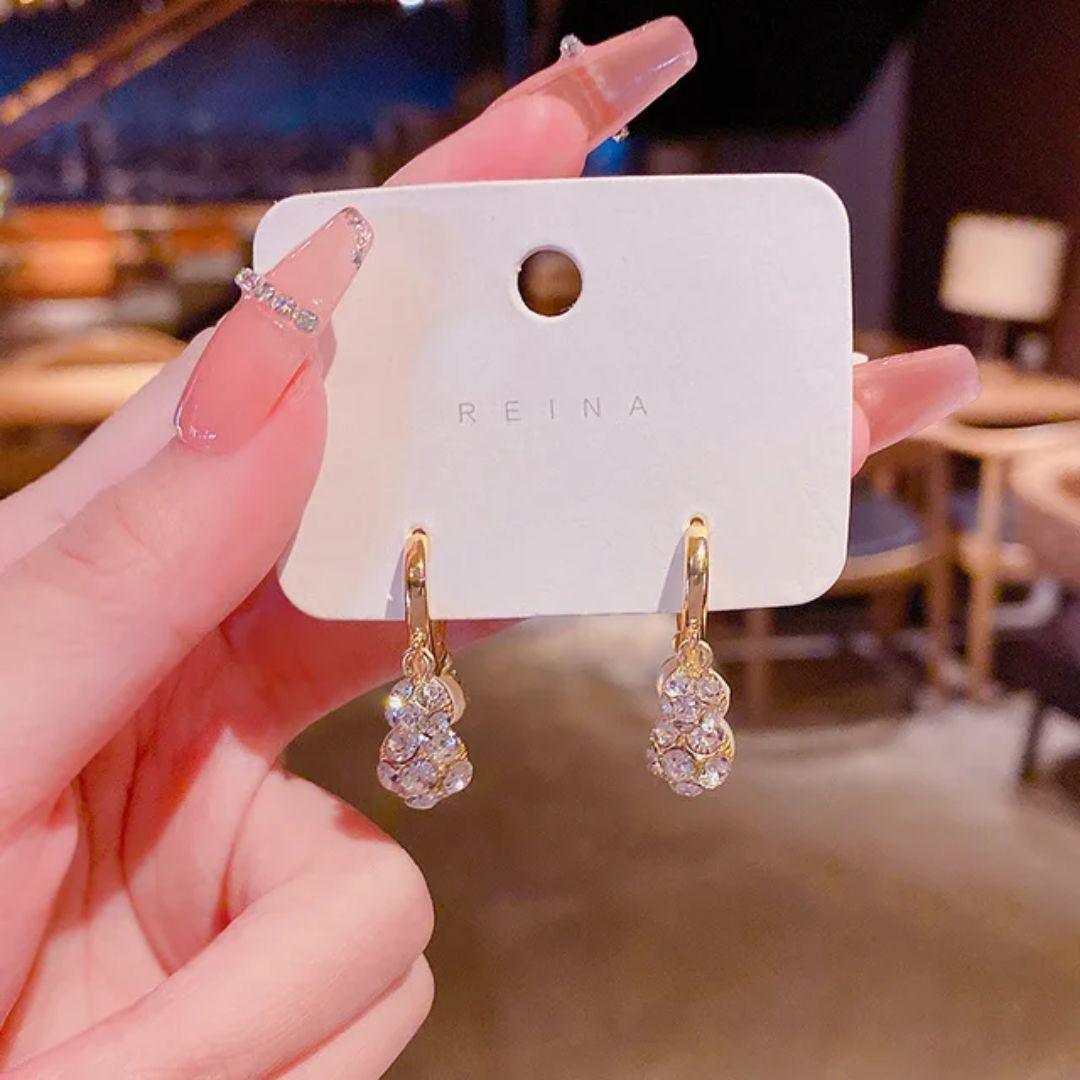 Cozy Crystal Drop Earrings