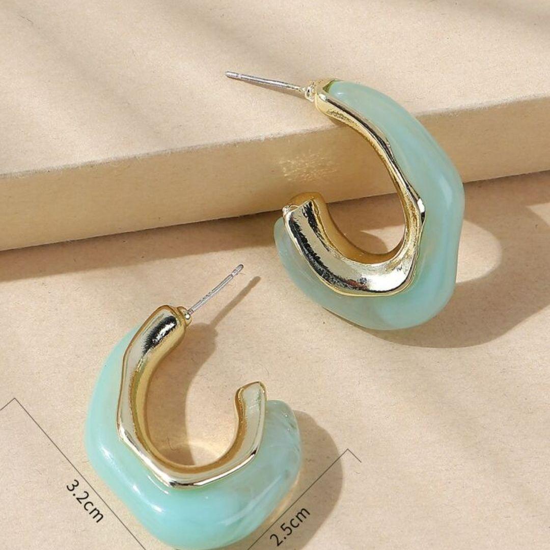 Blind Date coloured Hoop Earrings