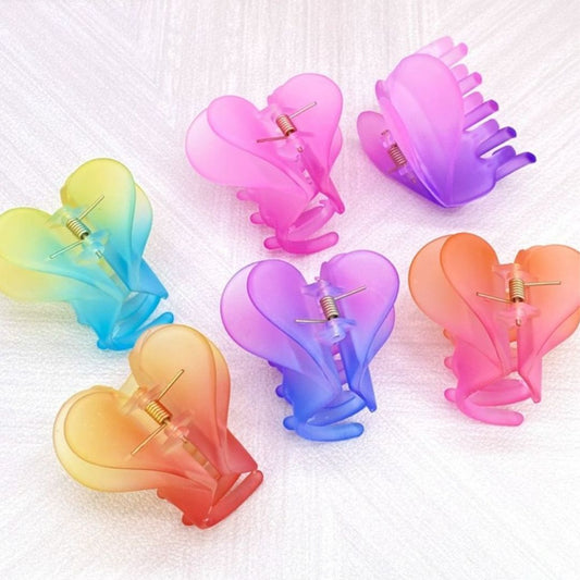 Multicolor Heart Hair Claw (PACK OF 1)