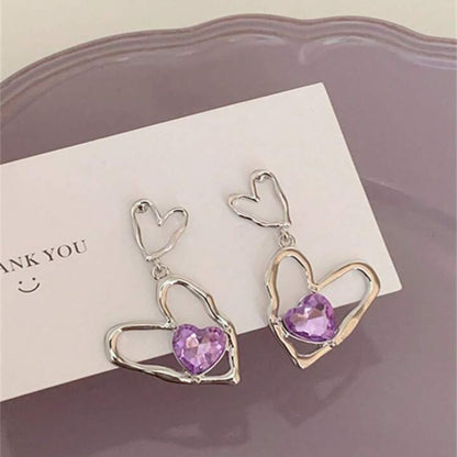 Bling Blogger Heart Earrings