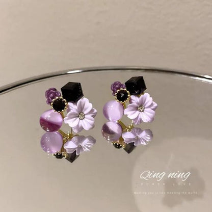 Cut The Crap flower Earrings