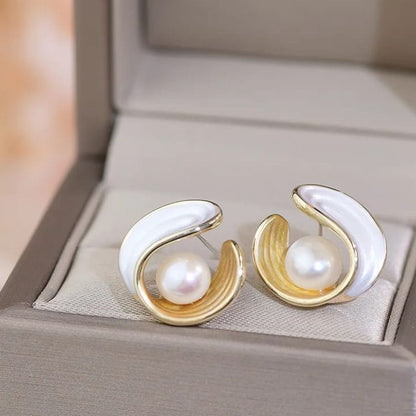 Pearl Stud Earrings