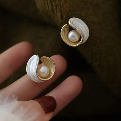 Pearl Stud Earrings