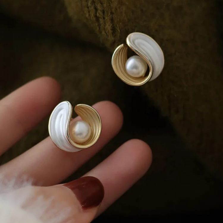 Pearl Stud Earrings