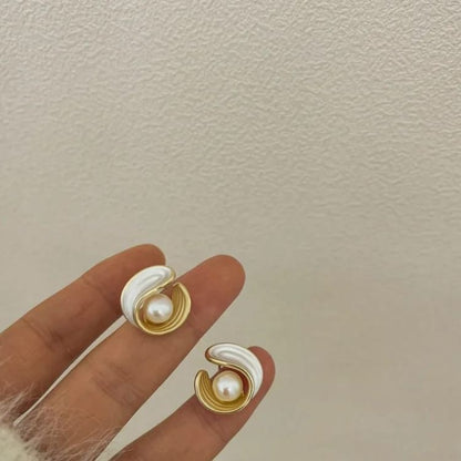 Pearl Stud Earrings