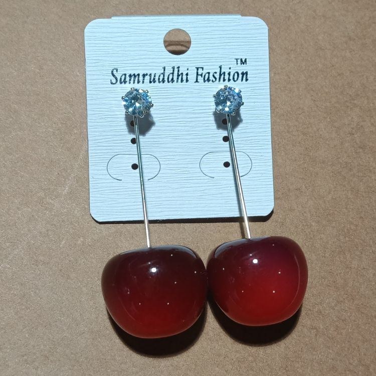 Blow of Cherry Quirky Earrings
