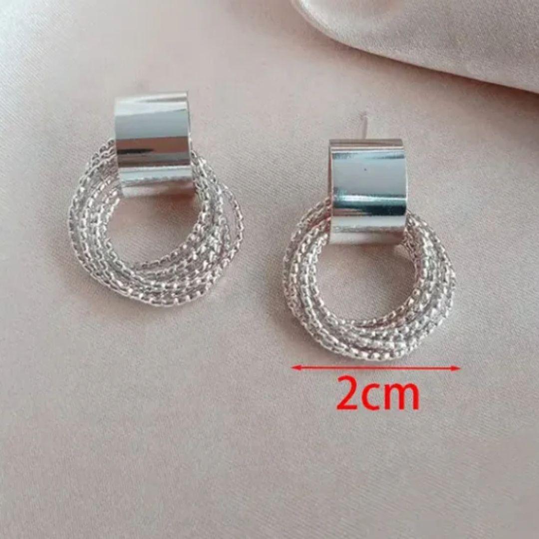 Give It A shot Earrings ( Silver )
