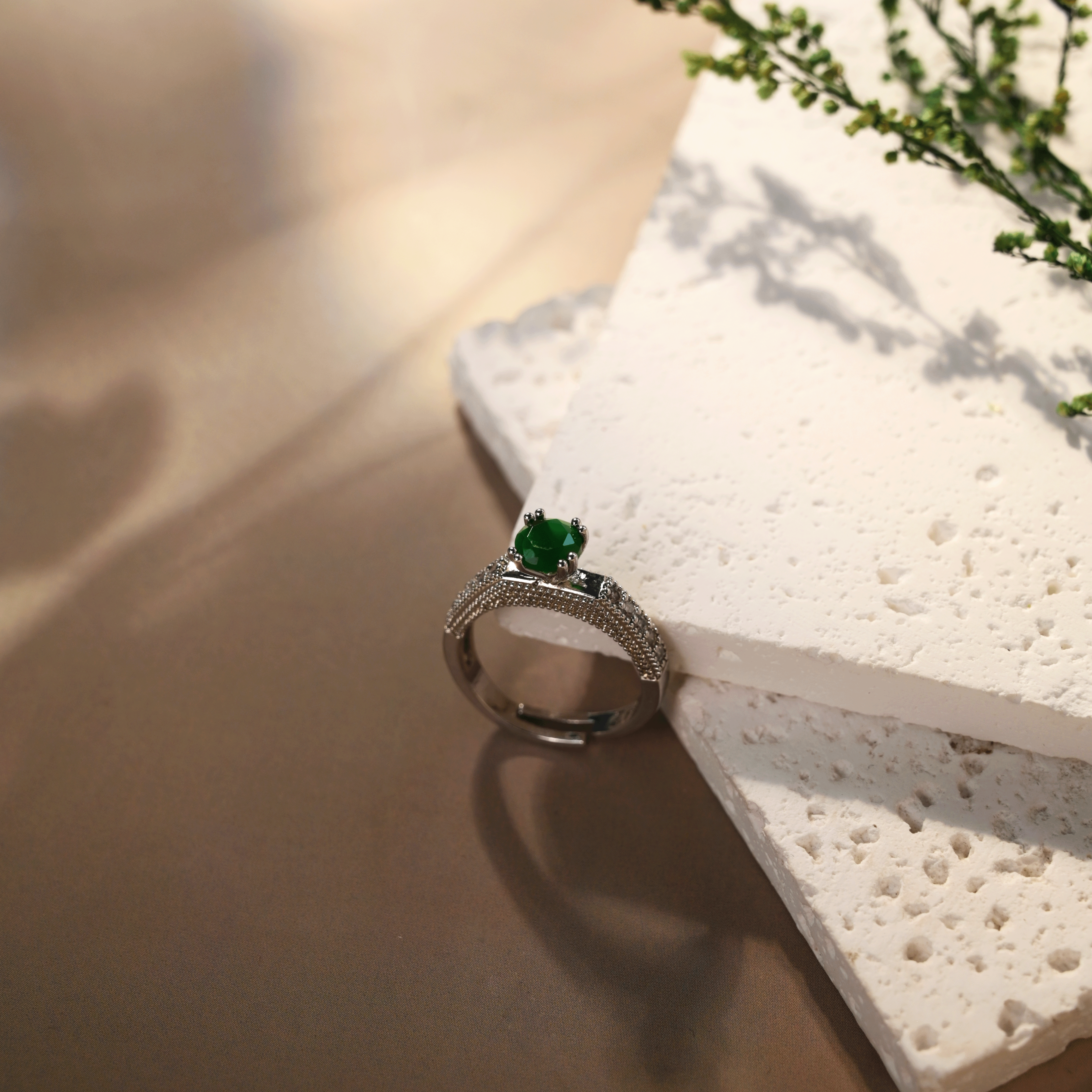 cozy crystal ring