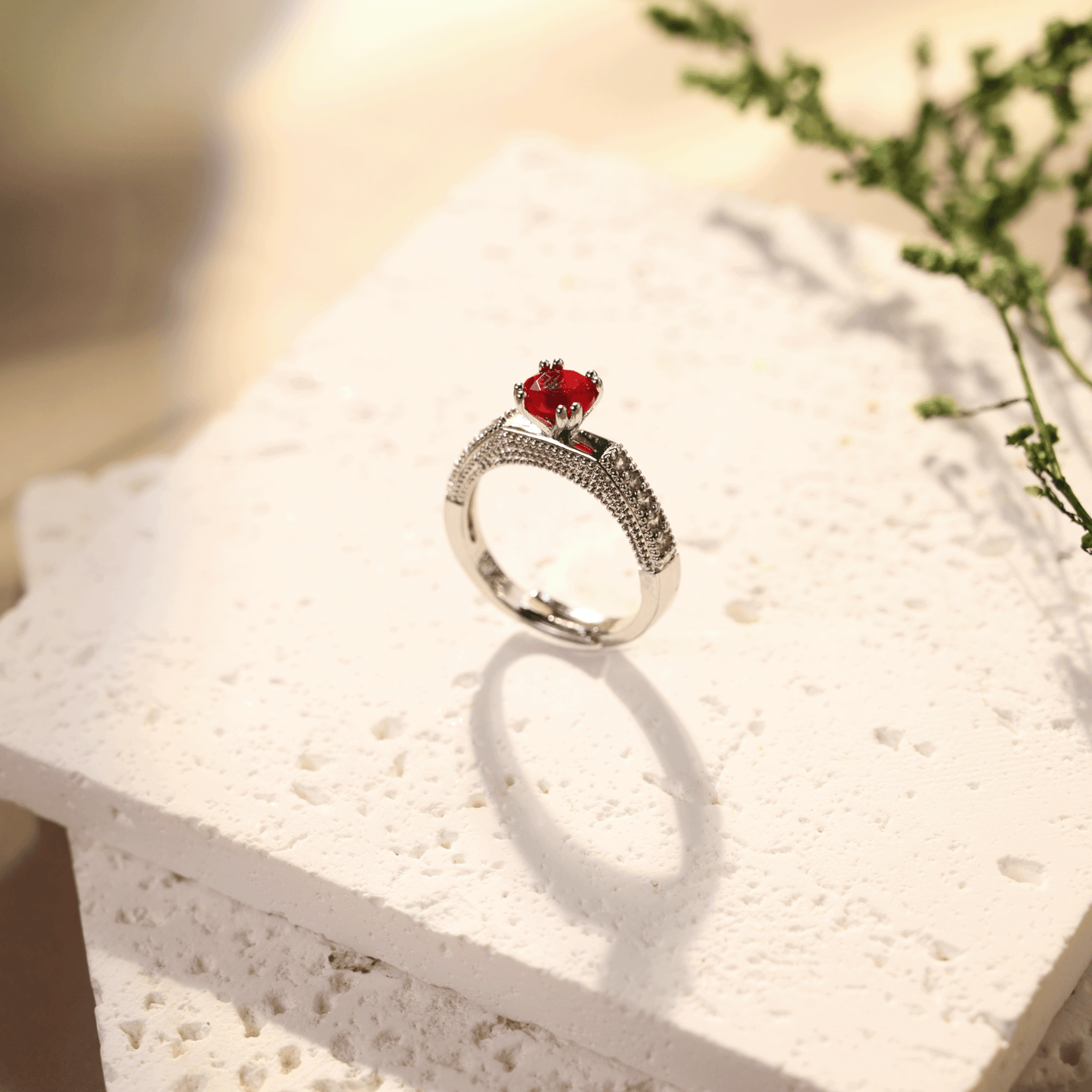 Red Desire Stone Ring