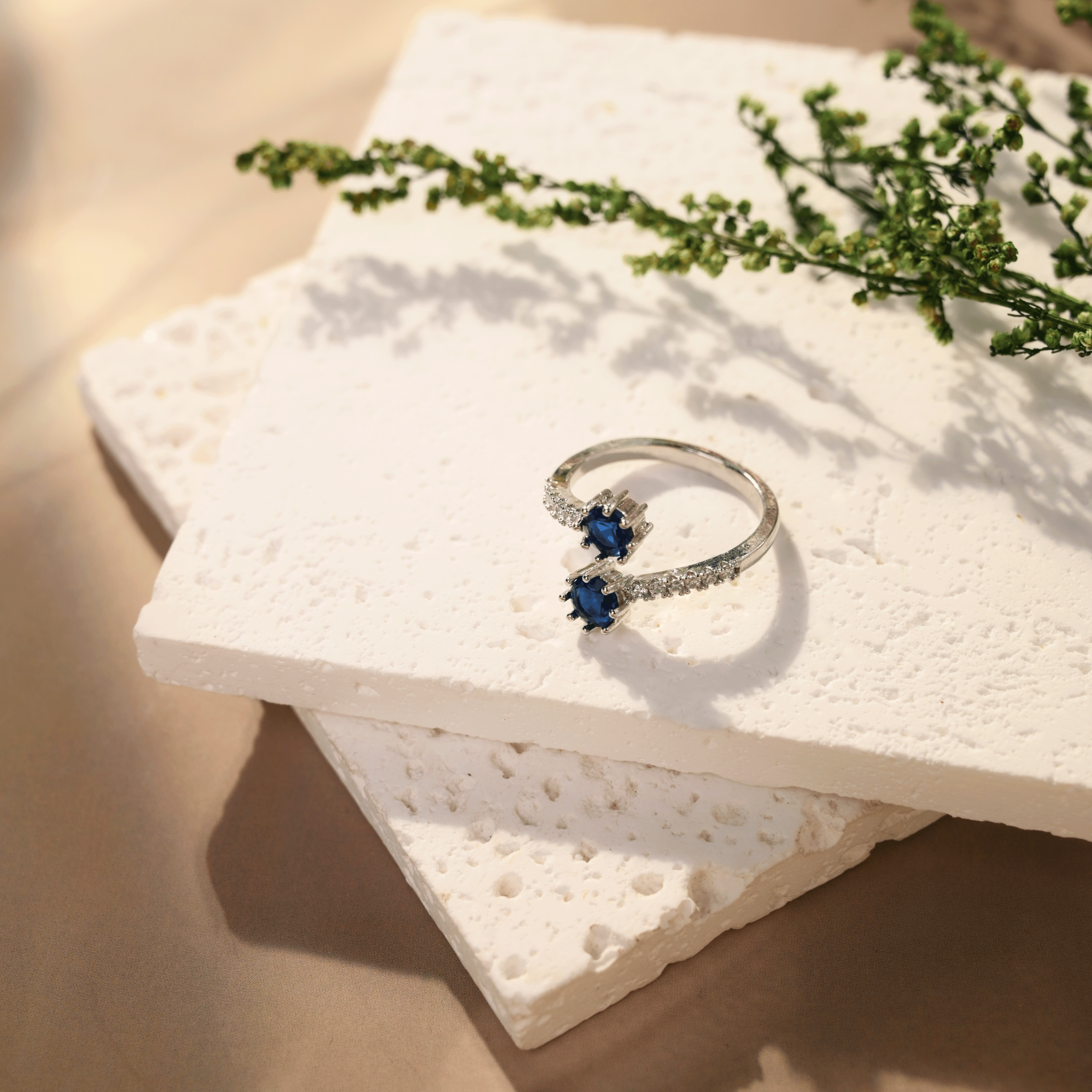 Blue Horizon Stone Ring