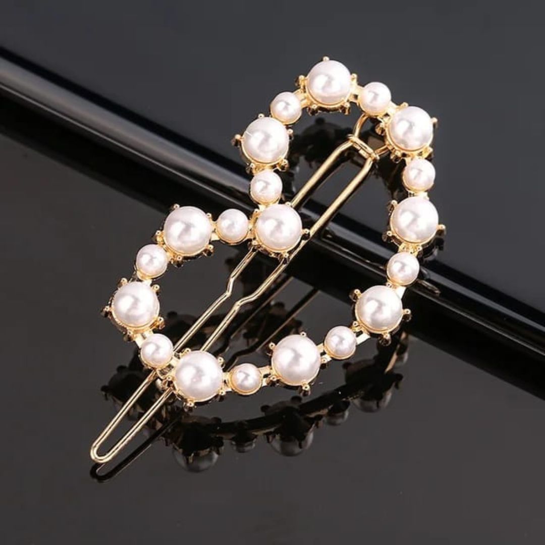 Rhinestone Pearl Hair Clips (pack of 2)