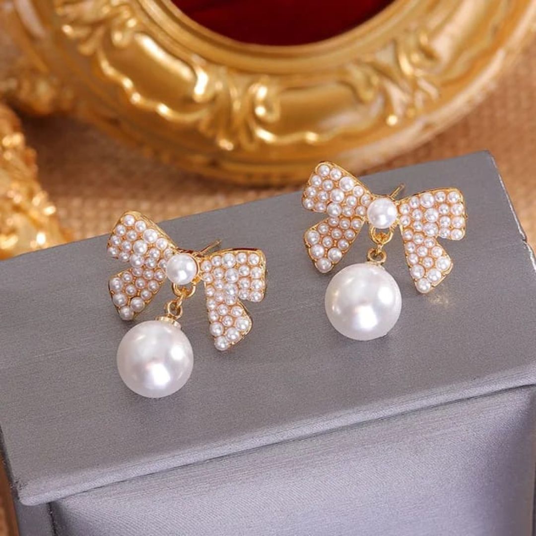 Bling Blogger bow  Earrings