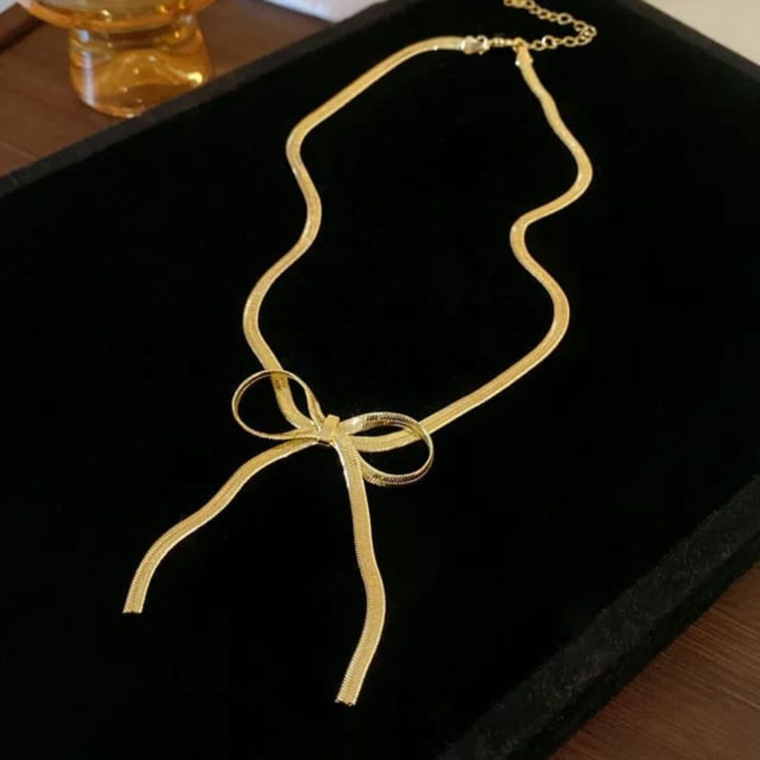 Golden Bow Neckpiece