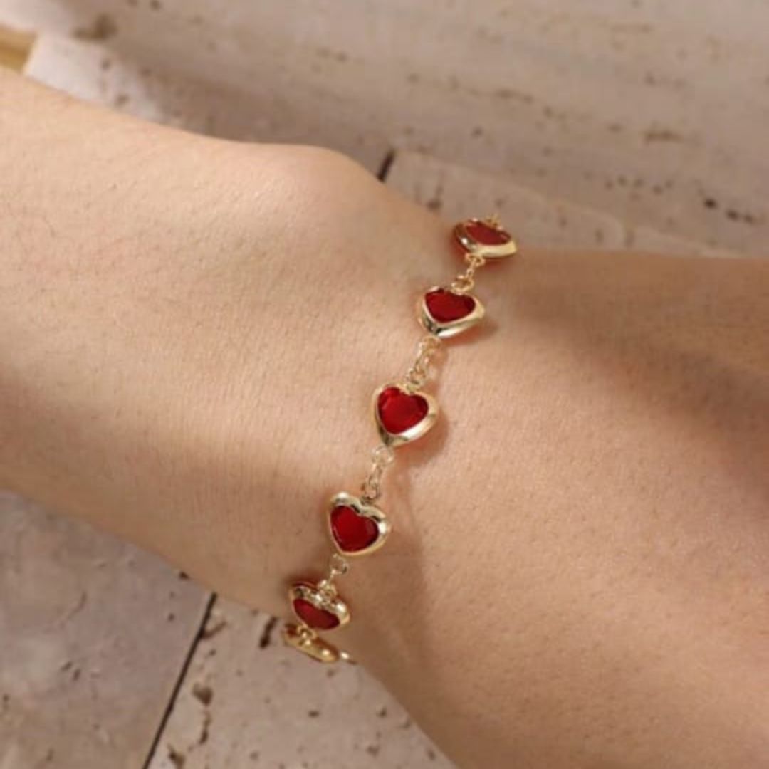 Bling Blogger Heart Chain Bracelet