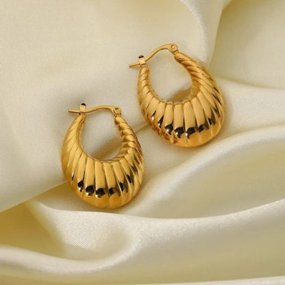 As Pretty As Gold Hoop Earrings