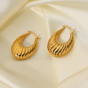 As Pretty As Gold Hoop Earrings