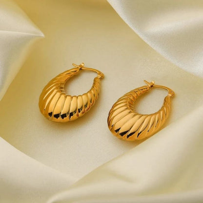 As Pretty As Gold Hoop Earrings