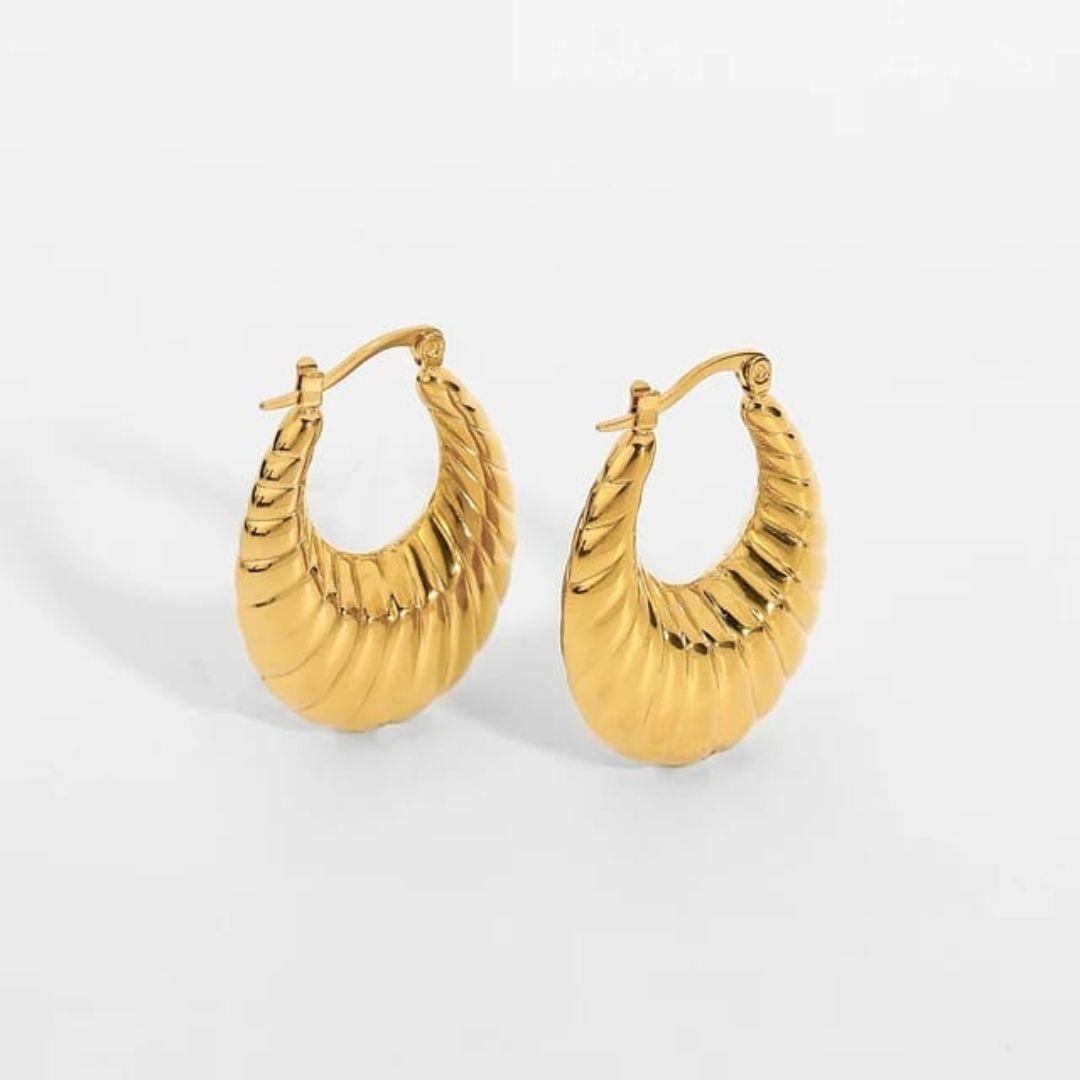 As Pretty As Gold Hoop Earrings