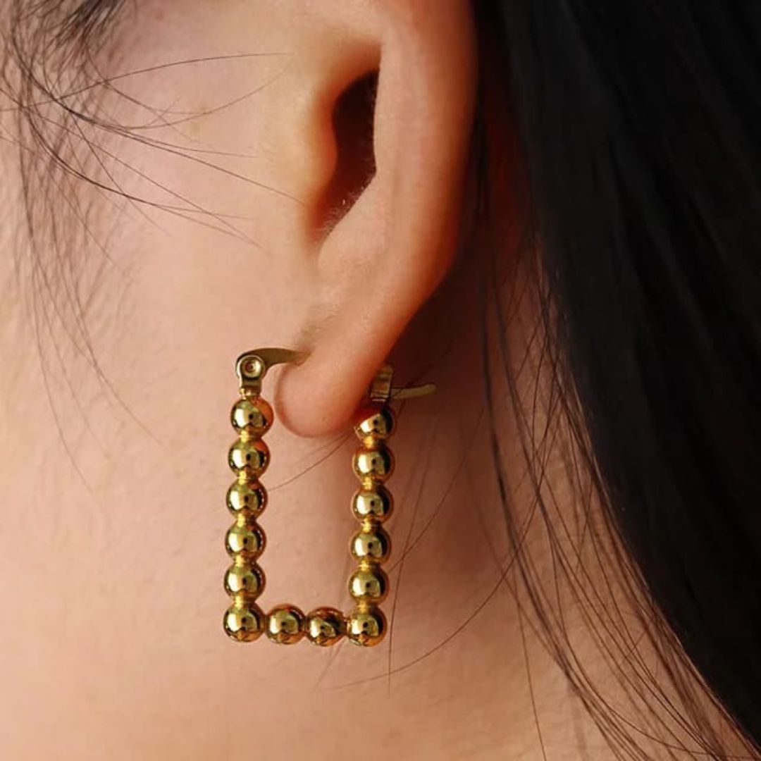 As Pretty As Gold Hoop Earrings