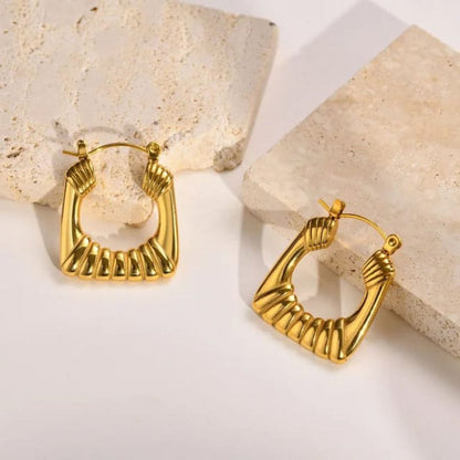 As Pretty As Gold Hoop Earrings