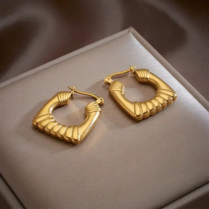 As Pretty As Gold Hoop Earrings