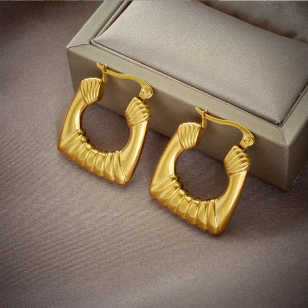 As Pretty As Gold Hoop Earrings