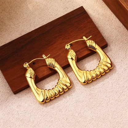 As Pretty As Gold Hoop Earrings