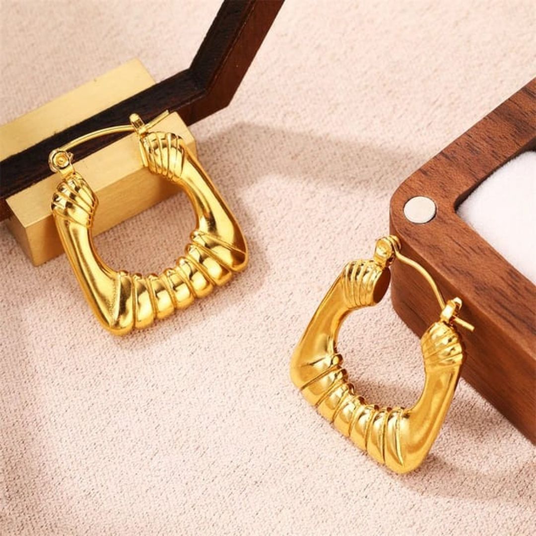 As Pretty As Gold Hoop Earrings