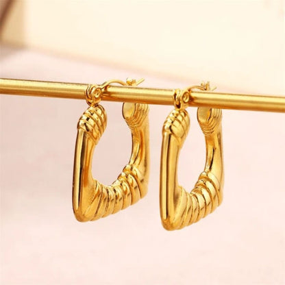 As Pretty As Gold Hoop Earrings