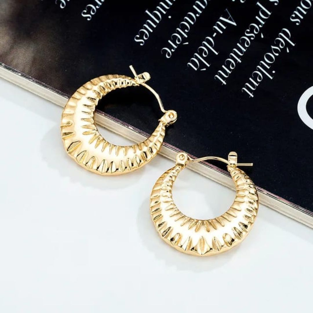 As Pretty As Gold Hoop Earrings