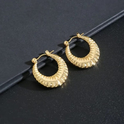 As Pretty As Gold Hoop Earrings