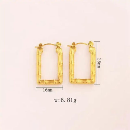 Golden Hoop Earrings