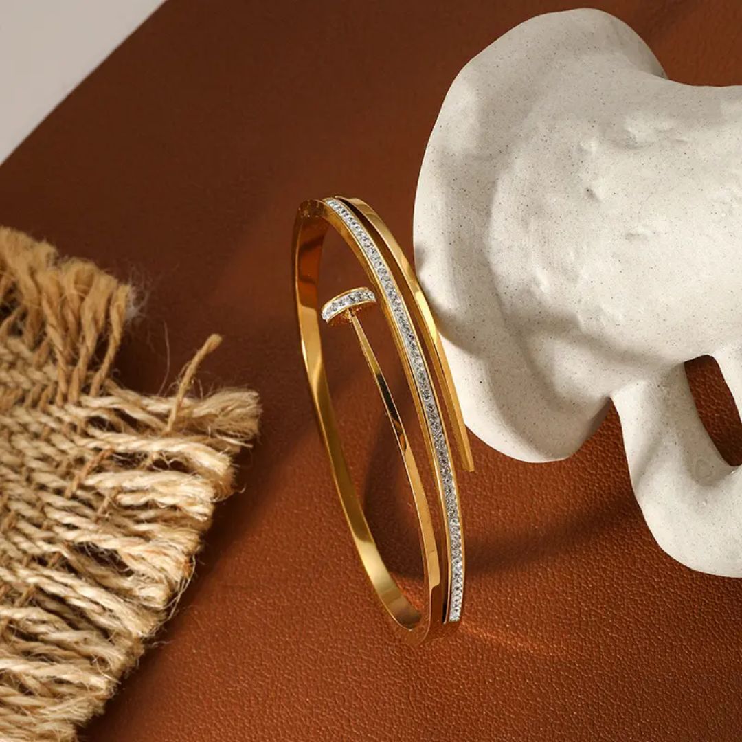Three-Line Nail Bracelet