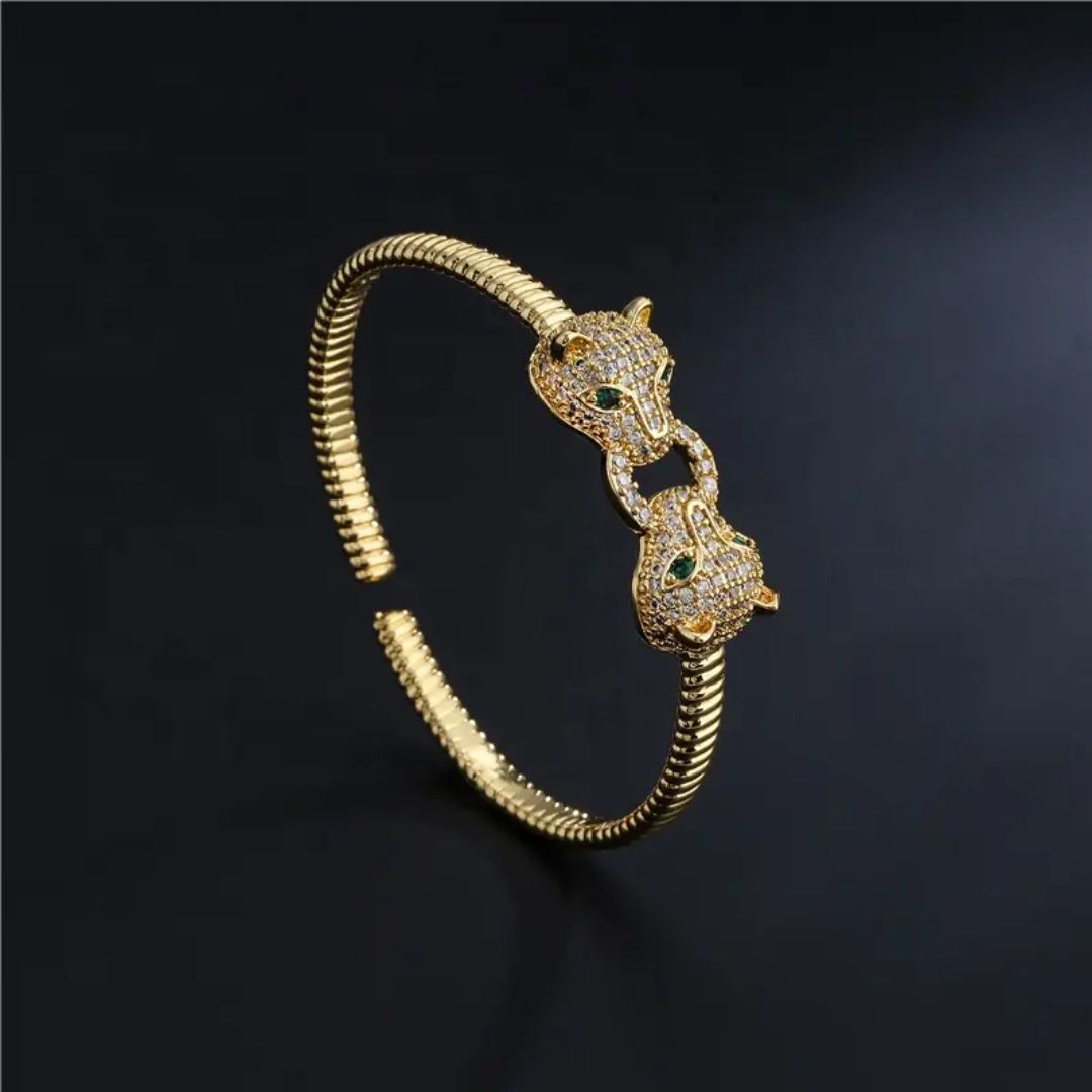 Panthera Cuff Statement Bracelet