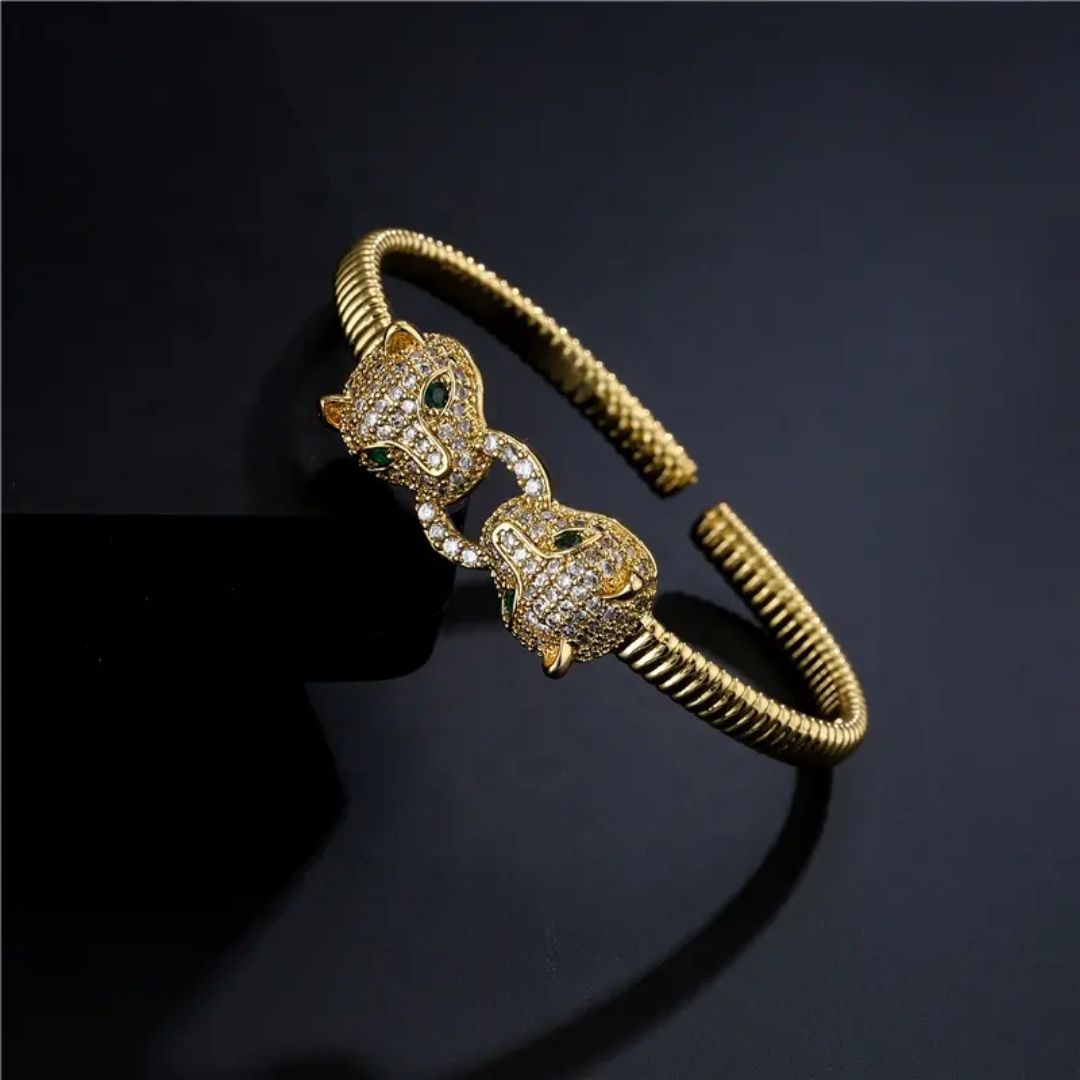 Panthera Cuff Statement Bracelet