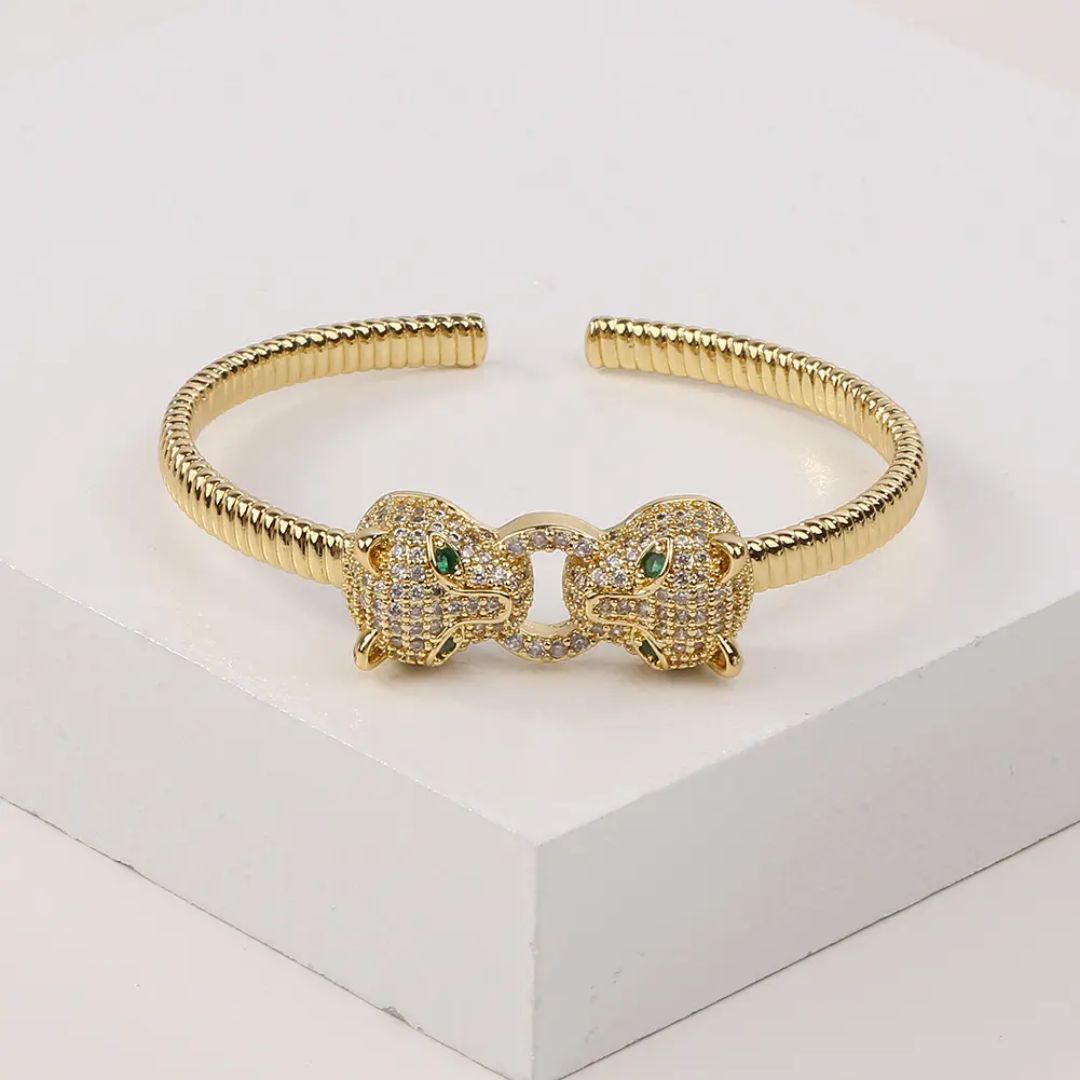 Panthera Cuff Statement Bracelet