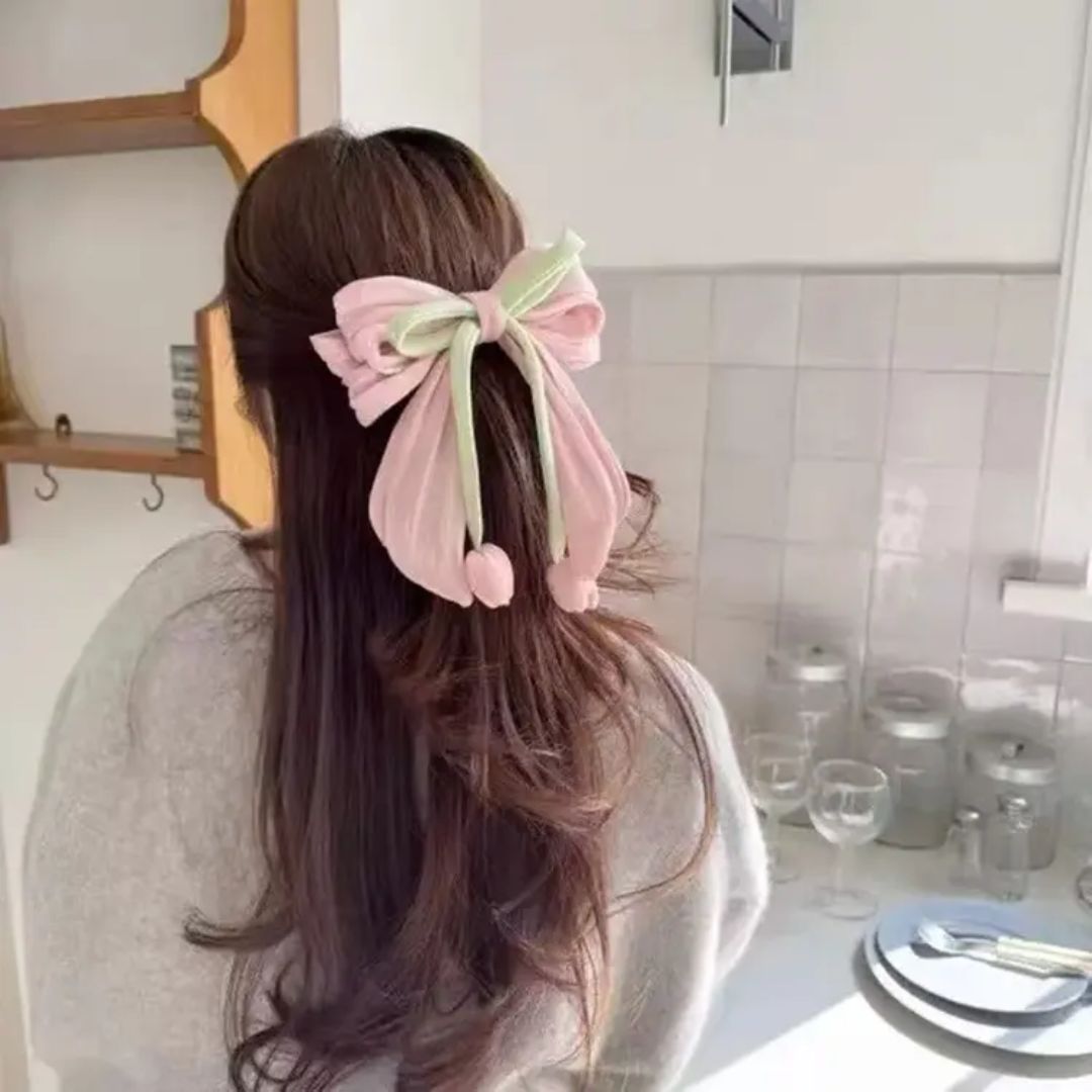 Tulip Bow Hair Clip