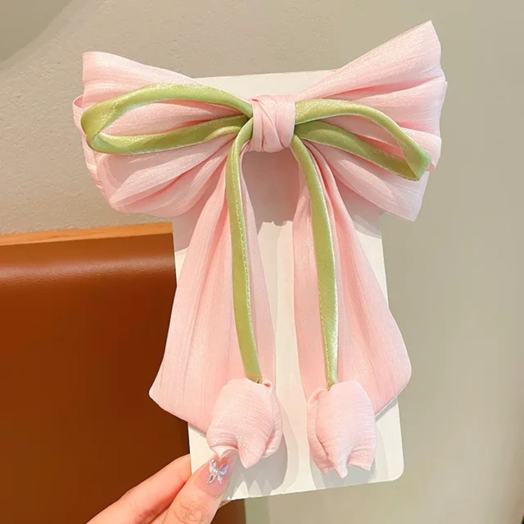 Tulip Bow Hair Clip