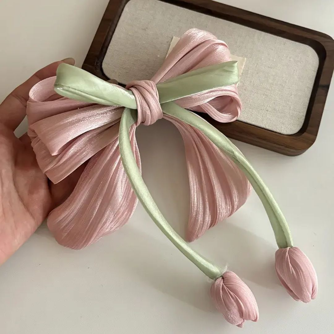 Tulip Bow Hair Clip